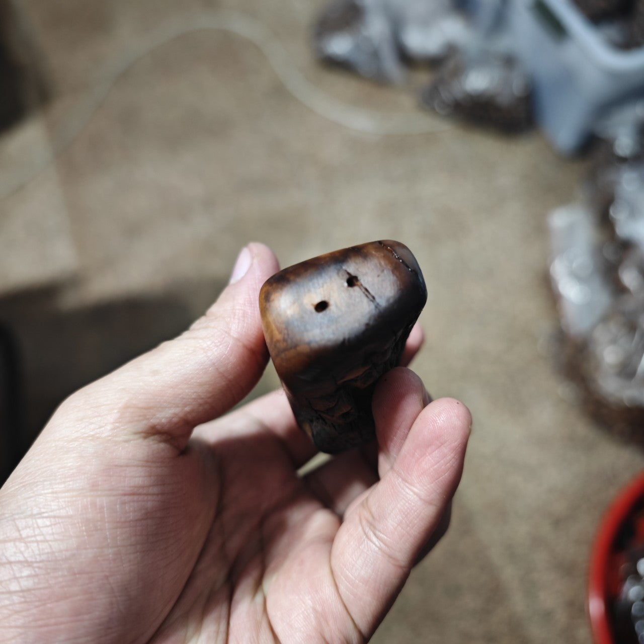 Irregular Lightning-Struck Jujube Wood Daoist Talisman for Peace and Protection