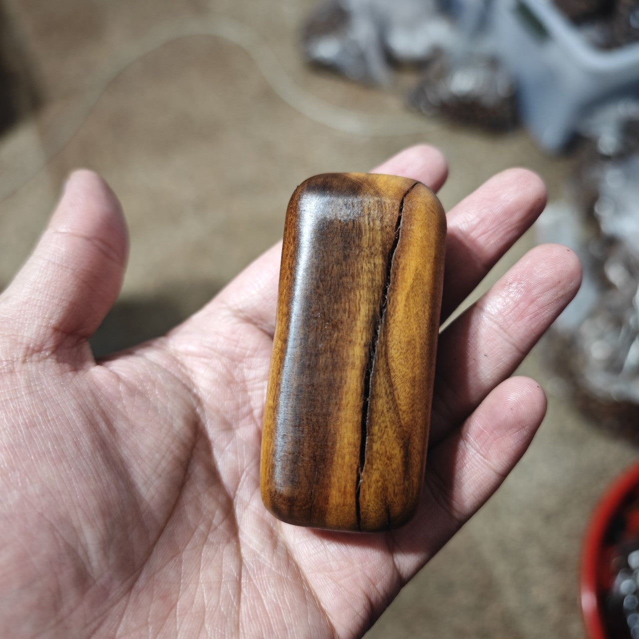Irregular Lightning-Struck Jujube Wood Daoist Talisman for Peace and Protection