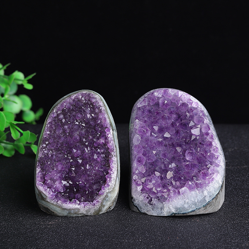 Uruguayan Amethyst Cluster Feng Shui Decor for Home Protection Evil Repellent and Positive Energy