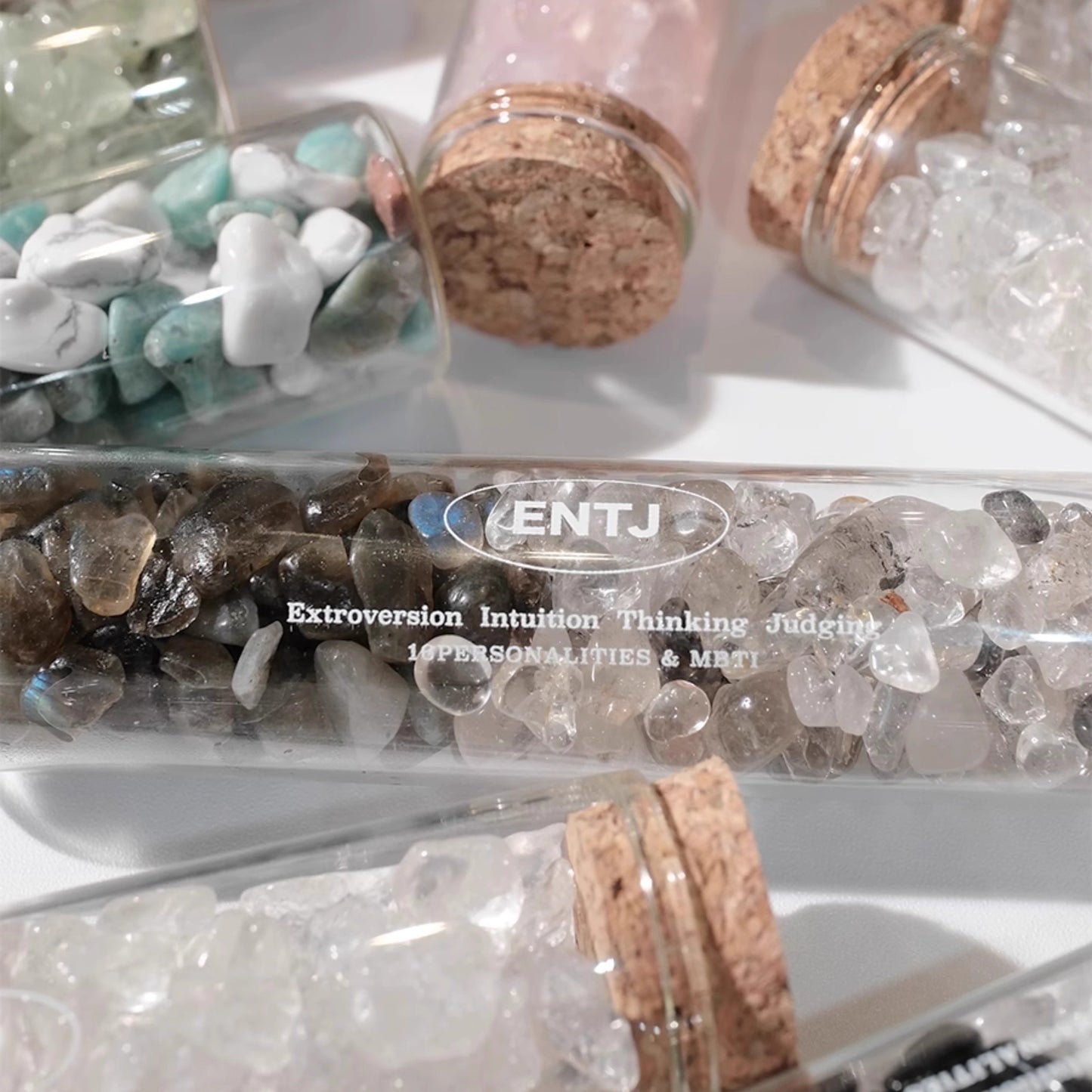 Creative 16 Personality Types MBTI Crystal Wishing Bottle for Good Luck