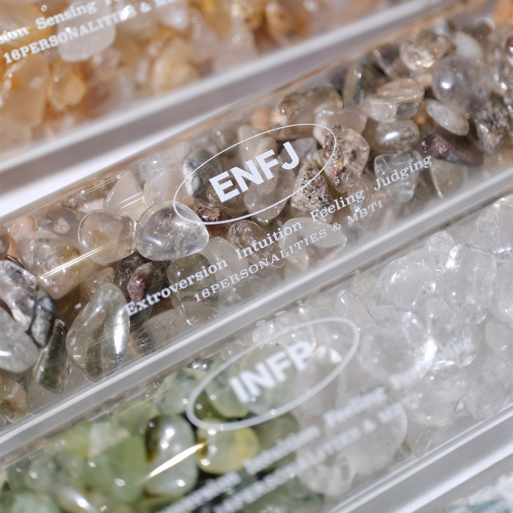 Creative 16 Personality Types MBTI Crystal Wishing Bottle for Good Luck