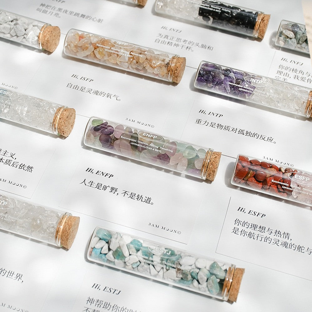 Creative 16 Personality Types MBTI Crystal Wishing Bottle for Good Luck