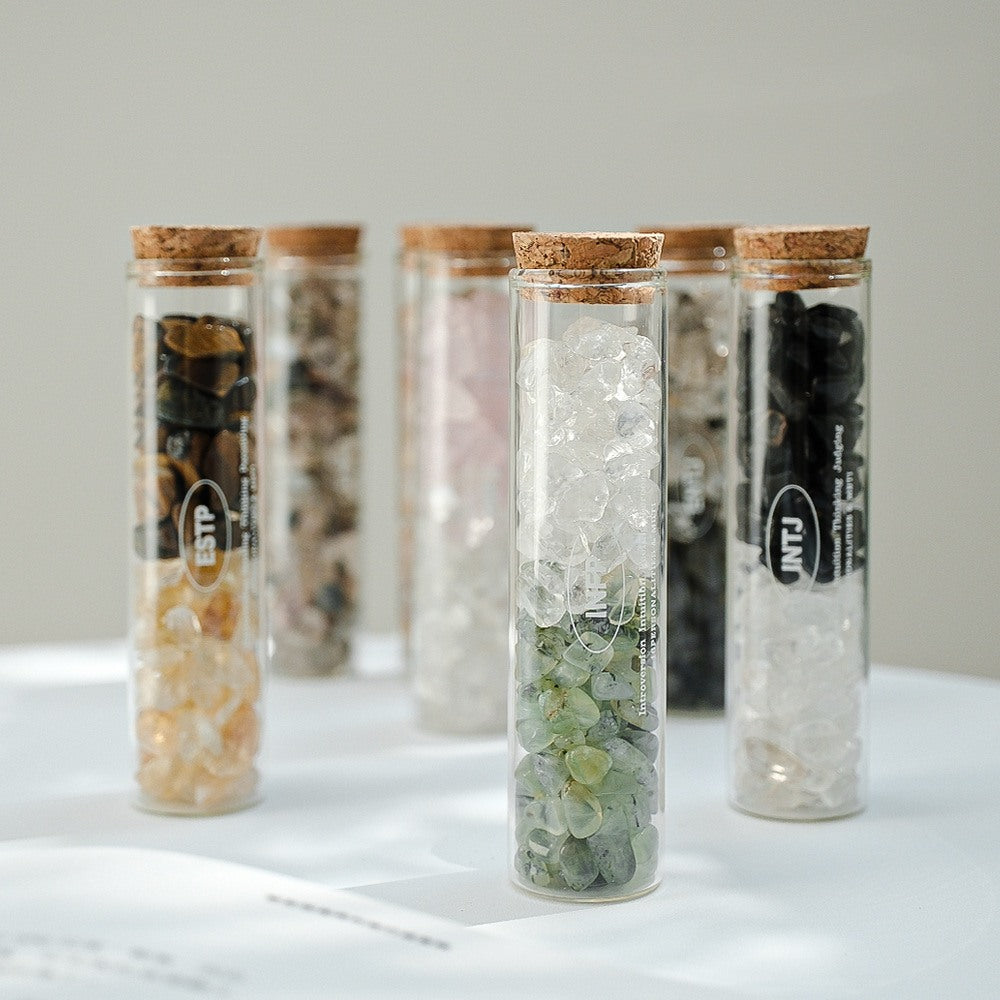 Creative 16 Personality Types MBTI Crystal Wishing Bottle for Good Luck