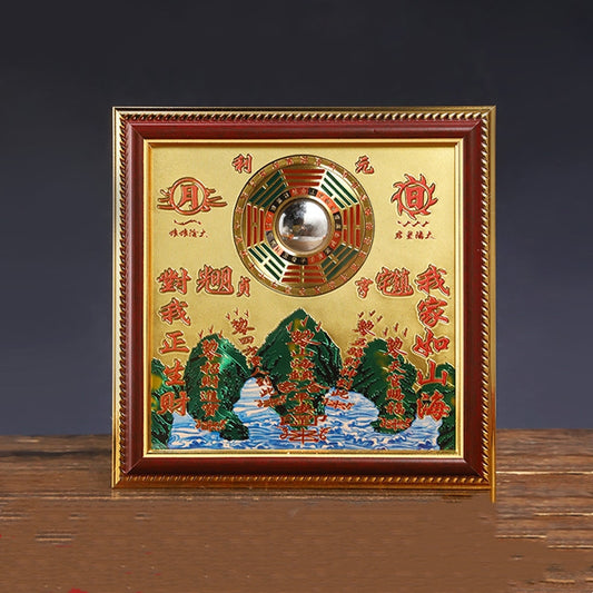 Shan Hai Zhen Home Decor Bagua Convex Mirror for Feng Shui Protection and Good Fortune